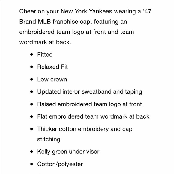 New York Yankees Twins Shutout Franchise XL Cap - Picture 6 of 7